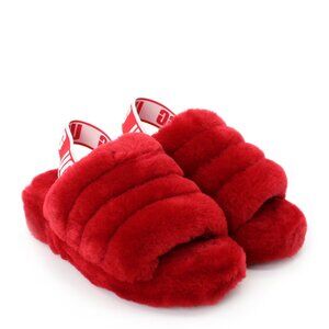 NWT - UGG Fluff Yeah Slide - Ribbon Red🎀❤️